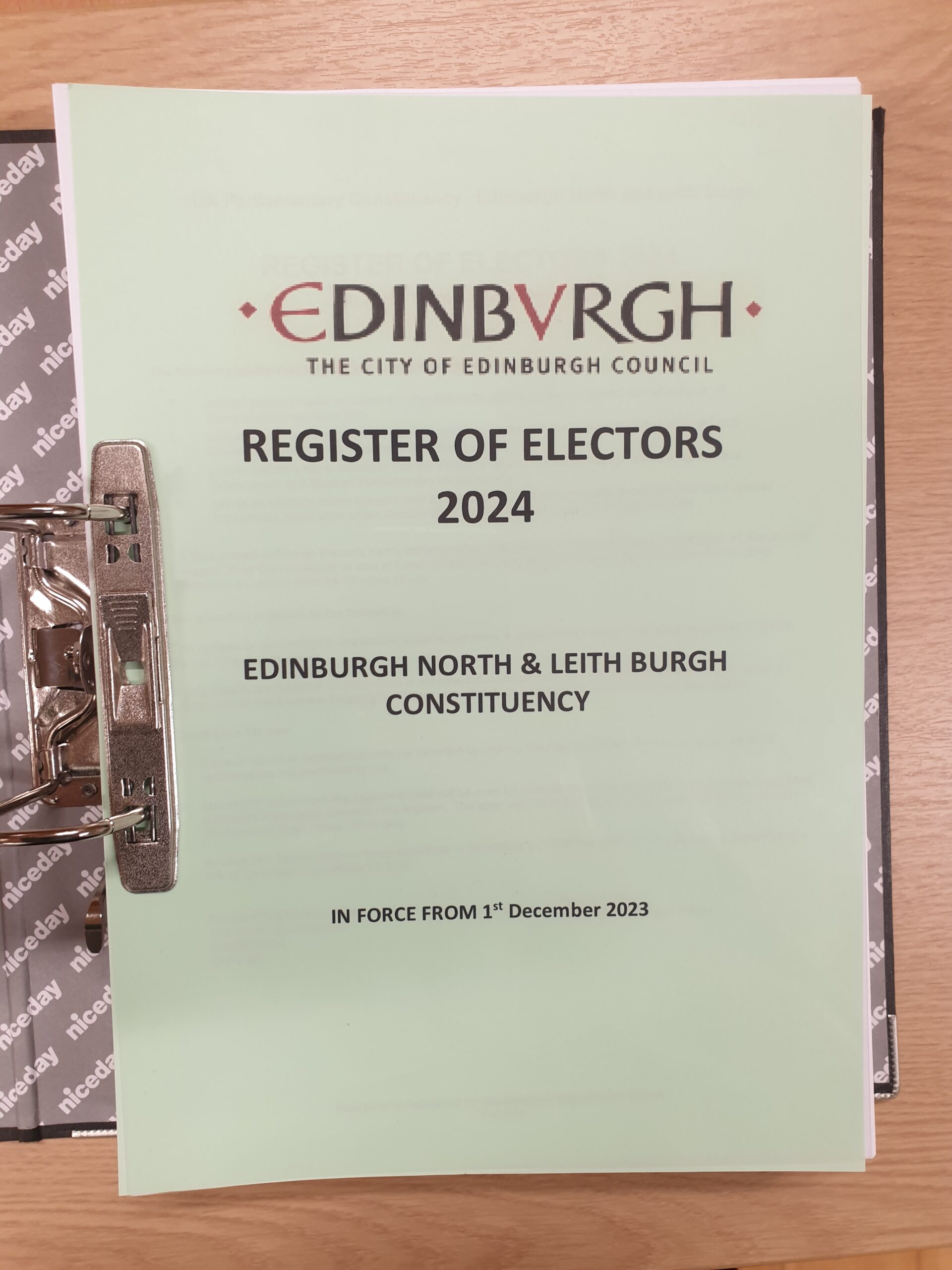 Read more about the article Publication of Register of Electors 2024